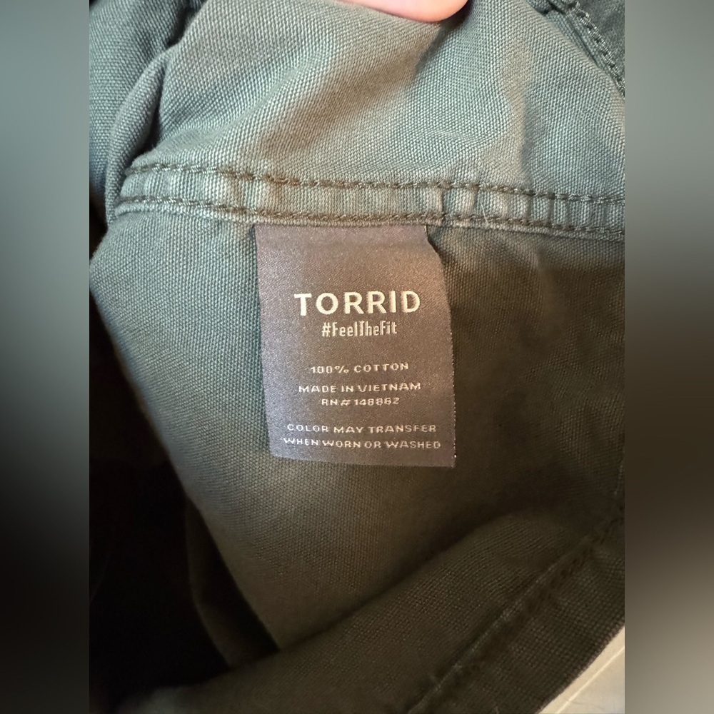 Torrid Canvas Raglan Chore Jacket 3 - Picture 4 of 5